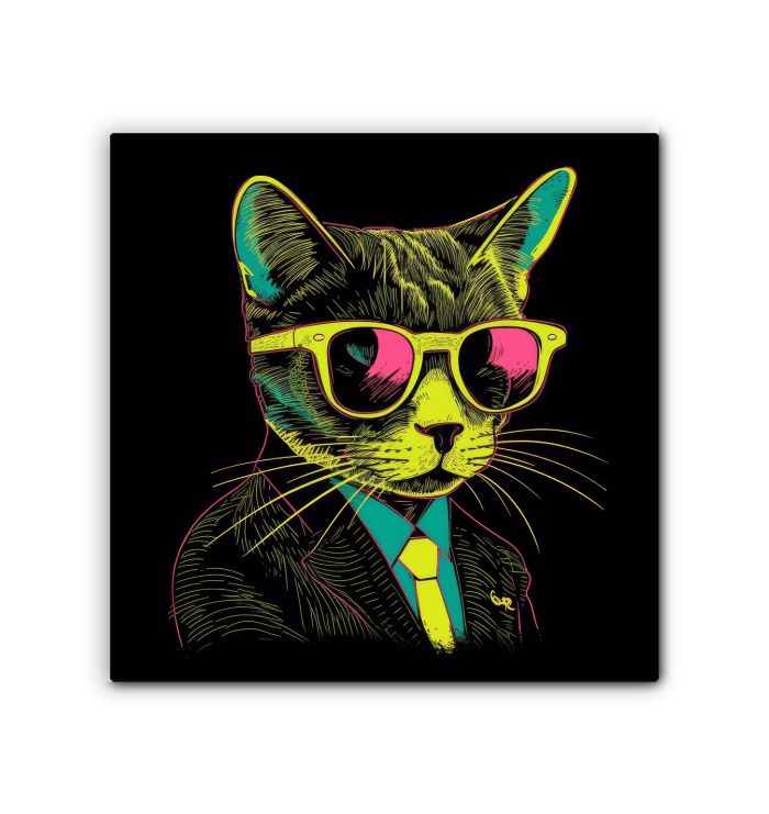 Artistic Whiskers Canvas Art - Beyond T-shirts