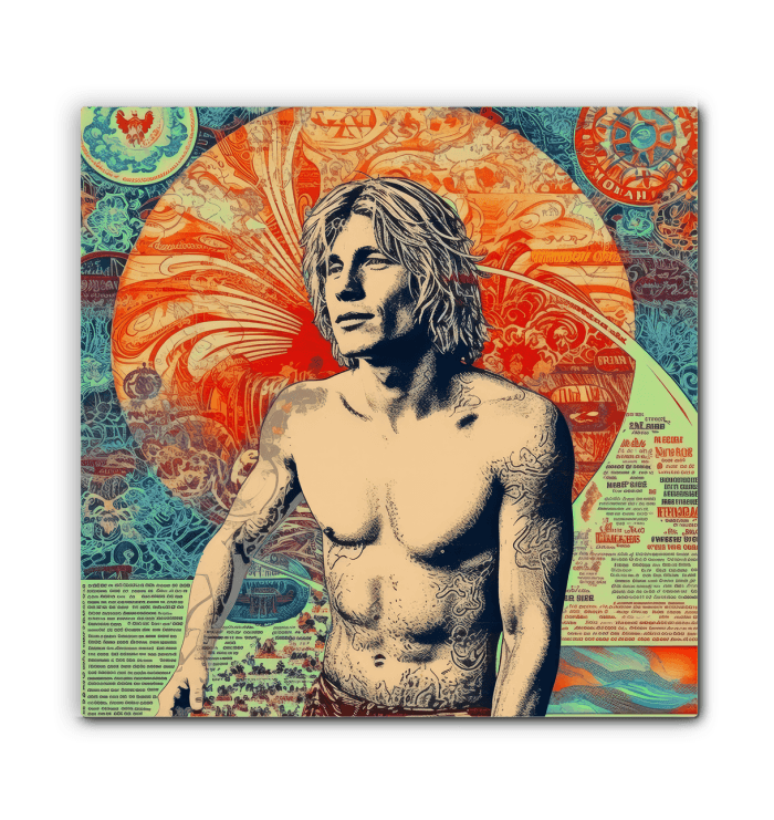 Surfing Harmony Canvas Art Print - Beyond T-shirts