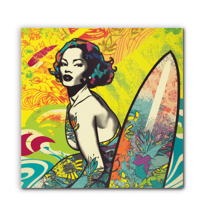 Surfing 1 49 Wrapped Canvas - Beyond T-shirts