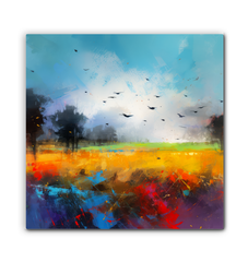 Sunrise at the Lake Wrapped Canvas