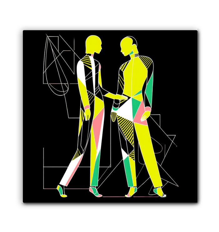 Chic Couture Abstract Art Canvas - Beyond T-shirts