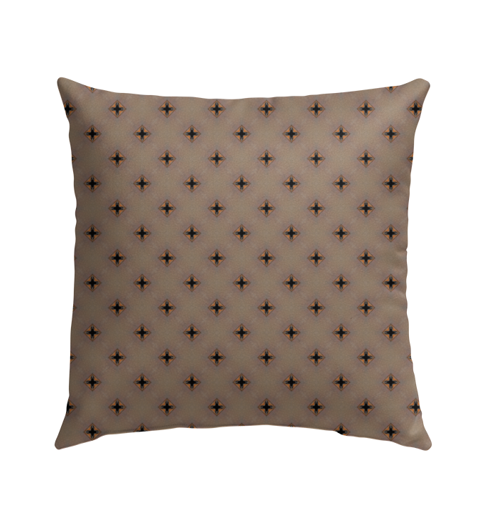 Close-up of Serene Meadows Outdoor Pillow fabric texture.