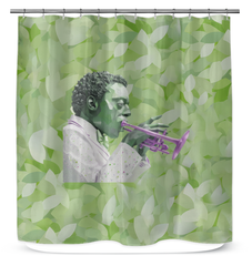 Dreamy bathroom decor with Midsummer Night's Dream shower curtain, featuring mystical forest scenes.