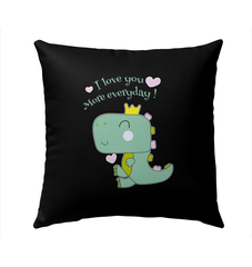 I Love You Everyday Outdoor Pillow