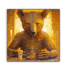 Charming Bear Canvas Print