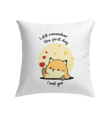 The First Day I Met You Indoor Pillow