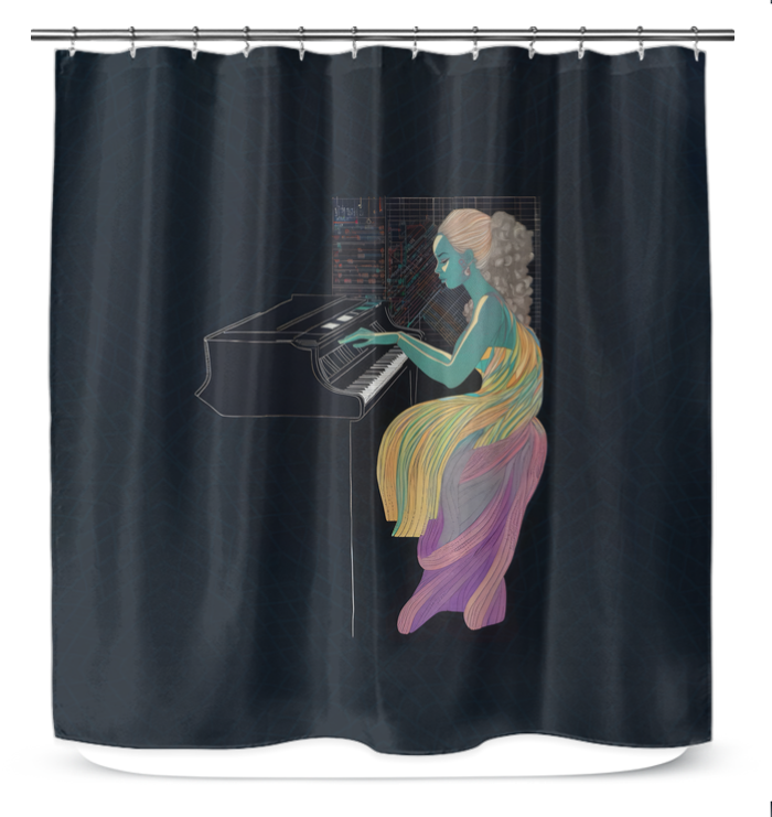 Magnolia Majesty Shower Curtain with Floral Design