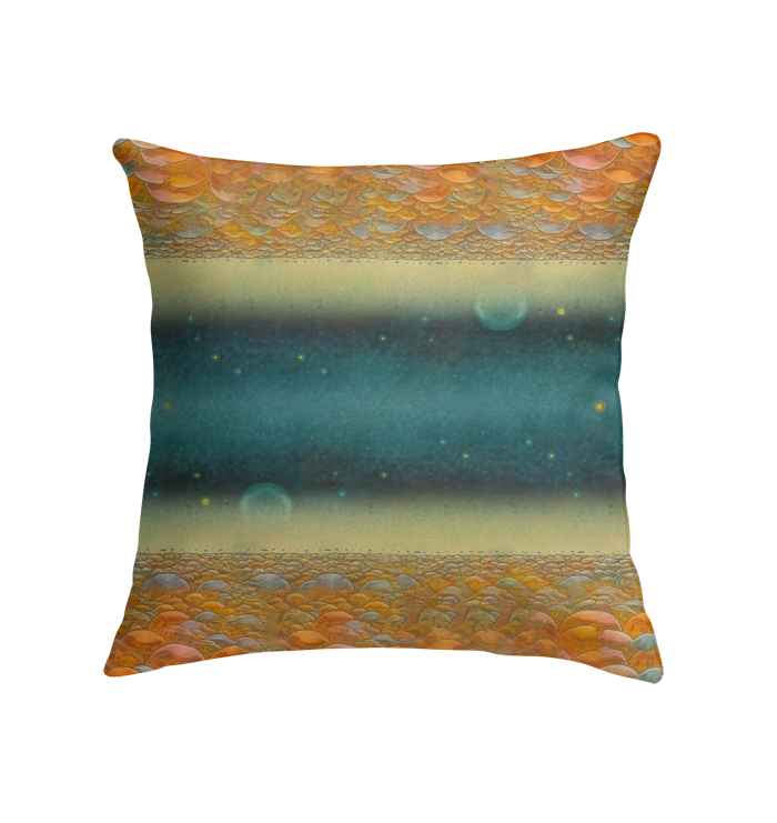 Serene Goat Meadow Indoor Pillow