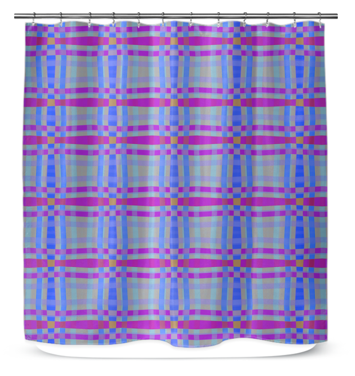 Elegant Bohemian Stripe Shower Curtain, adding a splash of color and pattern to bathrooms.