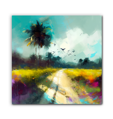 Tranquil Forest Lake Wrapped Canvas