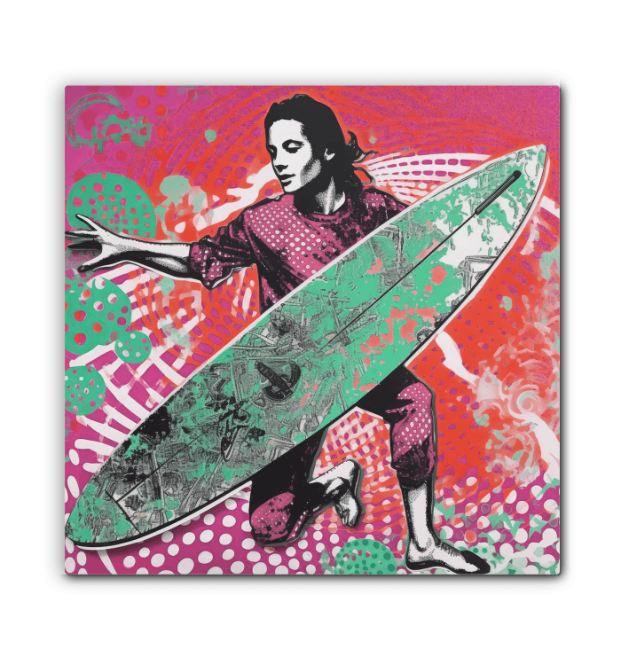 Ocean wave Surfing 5 10 Wrapped Art