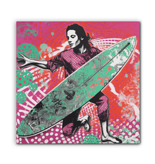 Ocean wave Surfing 5 10 Wrapped Art