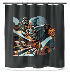 Disco Dive Shower Curtain