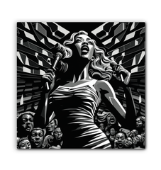 Rave Radiance Wrapped Canvas