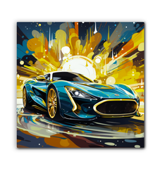 Sunset Boulevard Cruise Wrapped Canvas