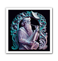 Traditional Drum Design on High-Quality Canvas