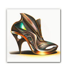 Artistry in Motion - Futuristic Shoe Canvas Art - Beyond T-shirts