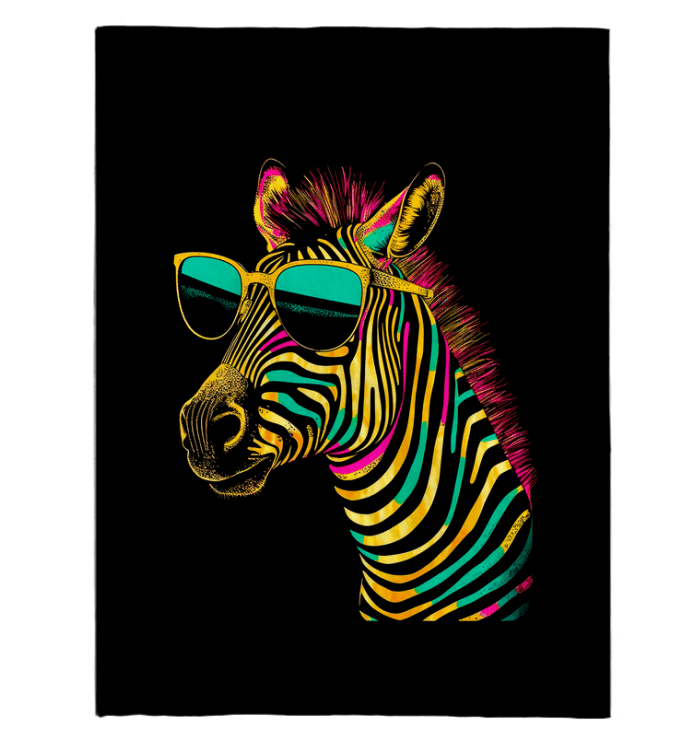 Bright Zebra Eyewear Sherpa Blanket - Beyond T-shirts