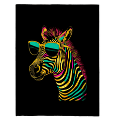 Bright Zebra Eyewear Sherpa Blanket - Beyond T-shirts