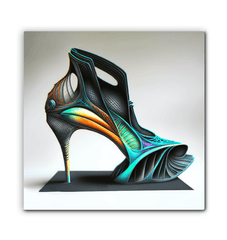 Futuristic Footwear Dreams - Canvas Artwork - Beyond T-shirts