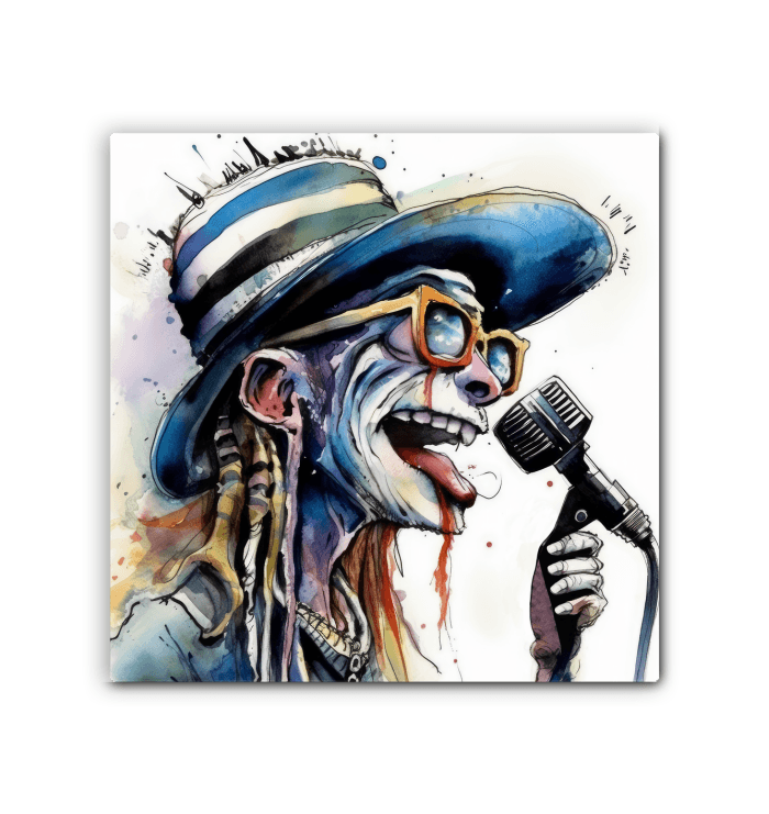 Humor Harmonicas Caricature Canvas Art - Beyond T-shirts