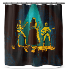 Elegant NS-851 shower curtain showcasing its detailed pattern and quality.