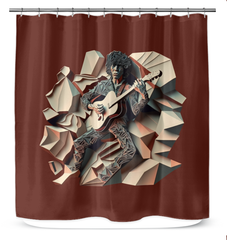 Epics' Ensemble Shower Curtain