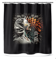 Allegro Accent Shower Curtain