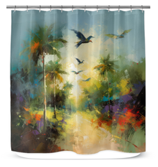 Celestial Skyline Odyssey Shower Curtain