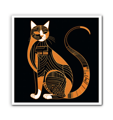 Majestic Feline Silhouette Canvas - Beyond T-shirts