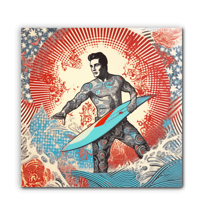 Surf Enthusiast Wrapped Canvas - Beyond T-shirts