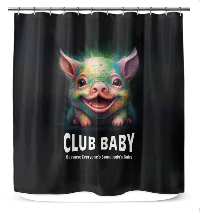 CB3-98 shower curtain showcasing elegant pattern and waterproof material in bathroom setting.
