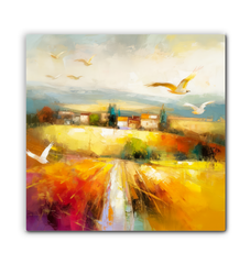 Coastal Serenity Sunset Wrapped Canvas