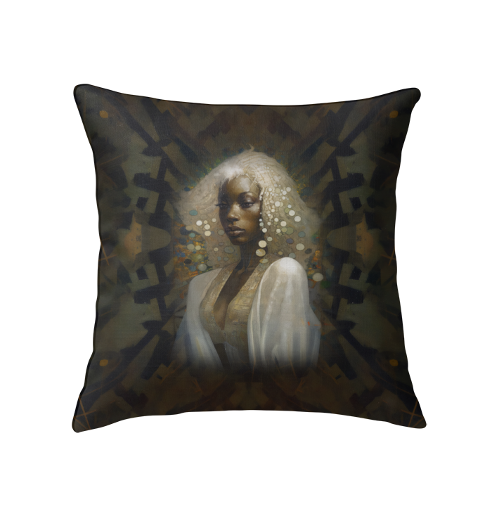 Stylish room decor featuring the Vintage Charm indoor pillow.