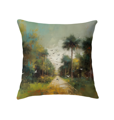 Urban Jungle Exploration Indoor Pillow