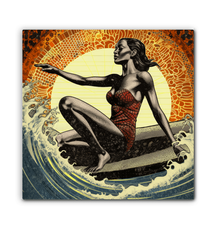 Surfing Serenade Canvas Print - Beyond T-shirts