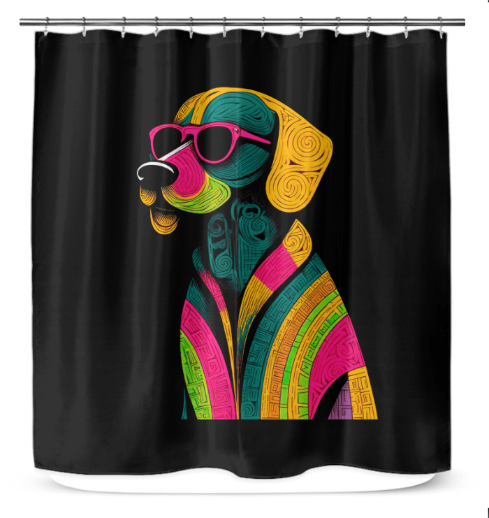 Dog's Delight Shower Curtain - Beyond T-shirts