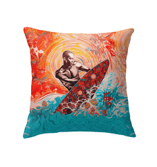 Beach Bliss Indoor Pillow Surfing Joy for Your Home - Beyond T-shirts