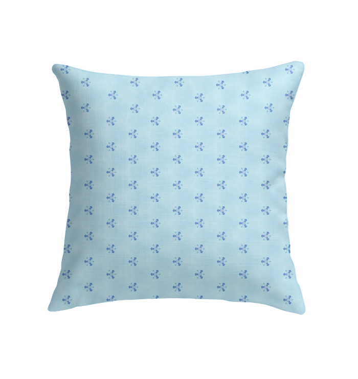 Elegant Kirigami Blossoming Garden pattern on indoor pillow.