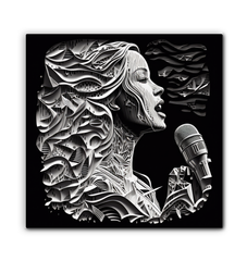 Vibrant Vocals Wrapped Canvas