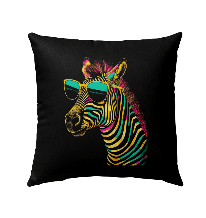 Zebra Mirage Outdoor Pillow - Beyond T-shirts