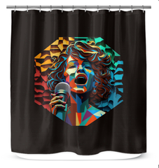 Rock & Roll Revival Shower Curtain