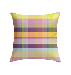 Interior scene featuring the Vibrant Watercolor Strokes Indoor Pillow, creating a stylish and inviting ambiance.