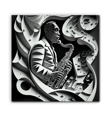 Music speaks without words Wrapped Canvas