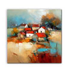 Coastal Cliffside Retreat Wrapped Canvas