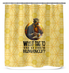 Detective Owls Shower Curtain - Owl Detective Illustration.