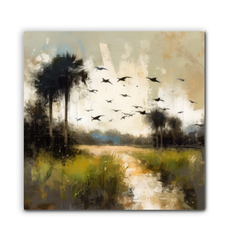 Ocean Horizon Landscape Wrapped Canvas