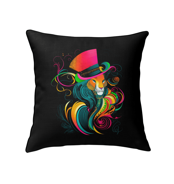 Lion's Gaze Indoor Pillow - Beyond T-shirts