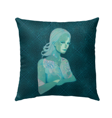 Lily Love Outdoor Pillow - Front View