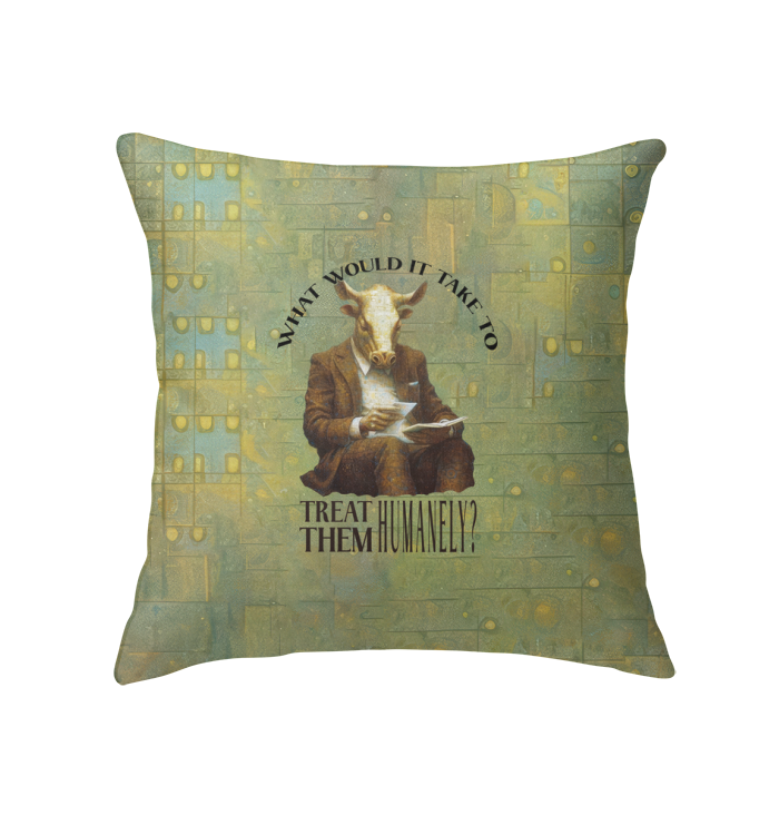 Royal Buffalo King design on decorative indoor pillow.